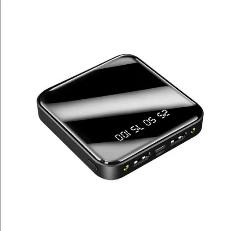 GENÉRICO CARGADOR PORTÁTIL POWER BANK 10000 MAH 2USB MICRO USB LINTERNA NEGRO