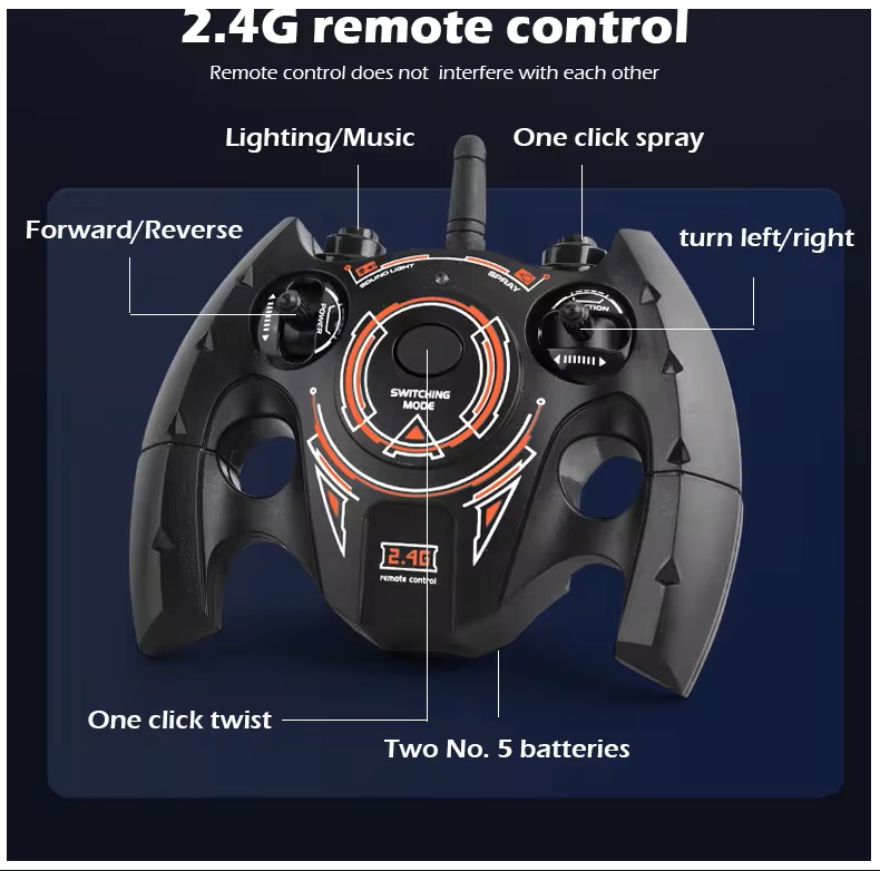 AUTO ACROBÁTICO DOBLE CARA 4X4 RC CONTROL REMOTO GESTOS - 6