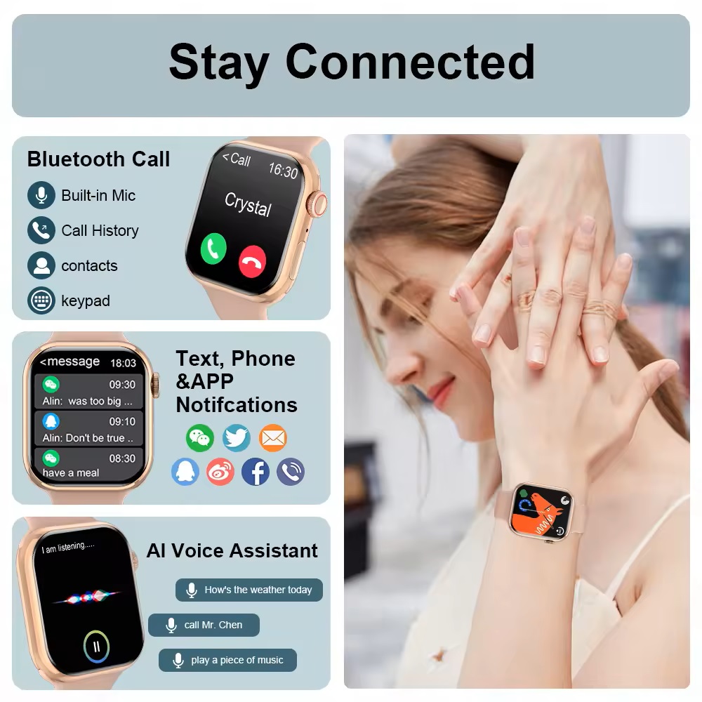 SMARTWATCH IW9 MINI CONEXIÓN BLUETOOTH 50 PANTALLA IPS IP68 - 9