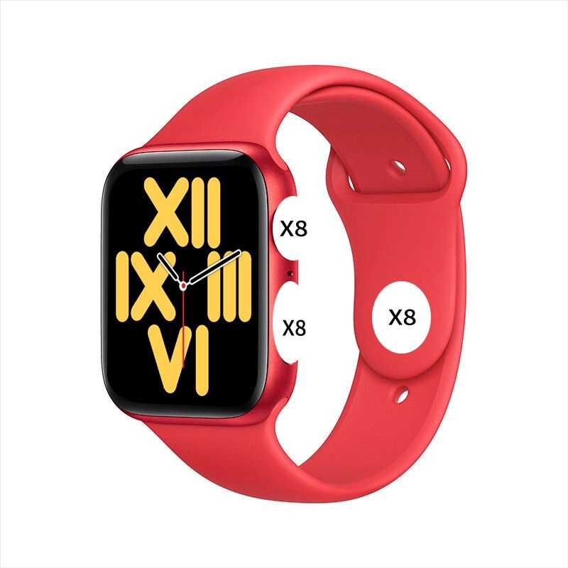 RELOJ INTELIGENTE SMARTWATCH BLUETOOTH X8 PRO ROJO - 2