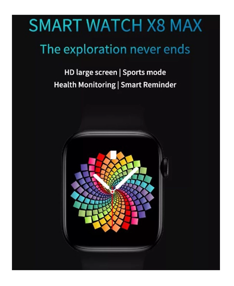 RELOJ INTELIGENTE SMARTWATCH BLUETOOTH X8 PRO ROJO - 6