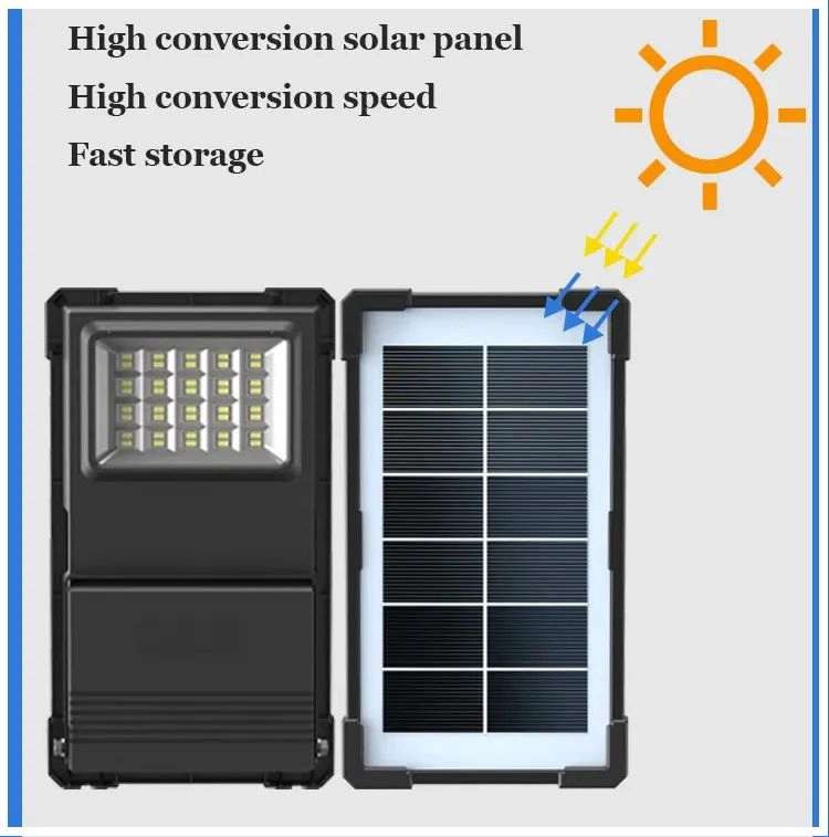KIT SOLAR PORTATIL PANEL SOLAR ILUMINACION LED Y CARGADOR USB 30W IP65 EXTERIORES Y EMERGENCIAS - 4