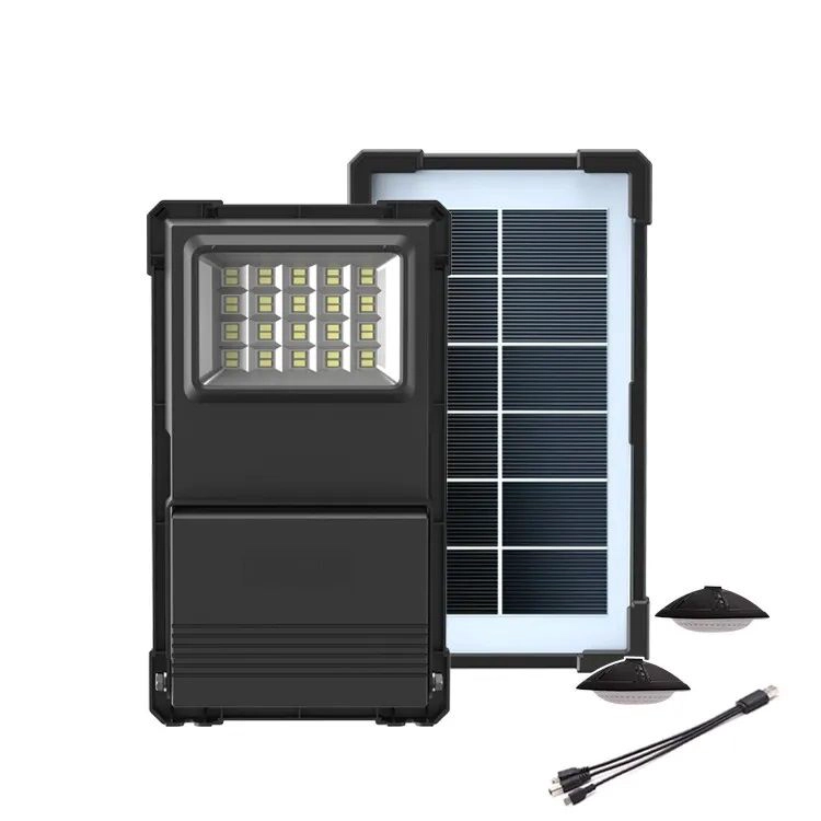 KIT SOLAR PORTATIL PANEL SOLAR ILUMINACION LED Y CARGADOR USB 30W IP65 EXTERIORES Y EMERGENCIAS - 5