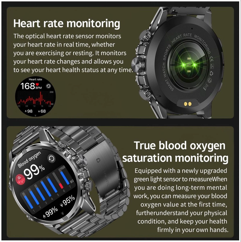 SMARTWATCH DEPORTIVO TACTICO AMOLED 1.75 IP67 600MAH ANDROID & IOS - 4