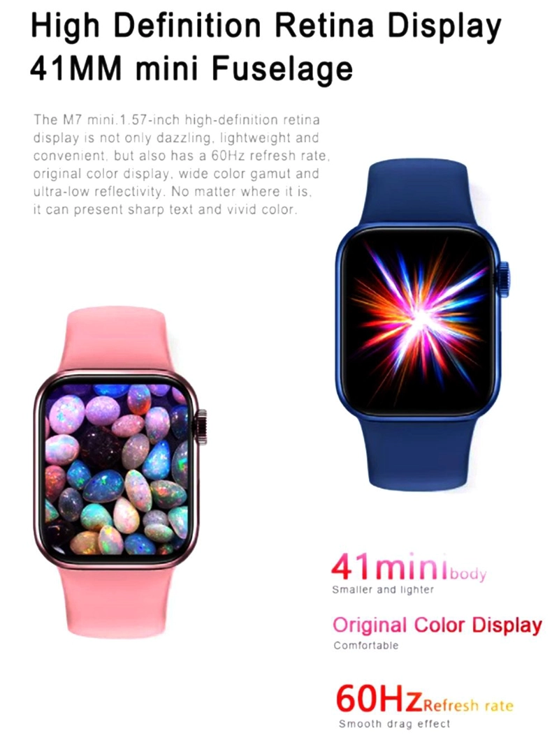 RELOJ INTELIGENTE SMARTWATCH SERIES 7 M7 41MM VERDE - 6