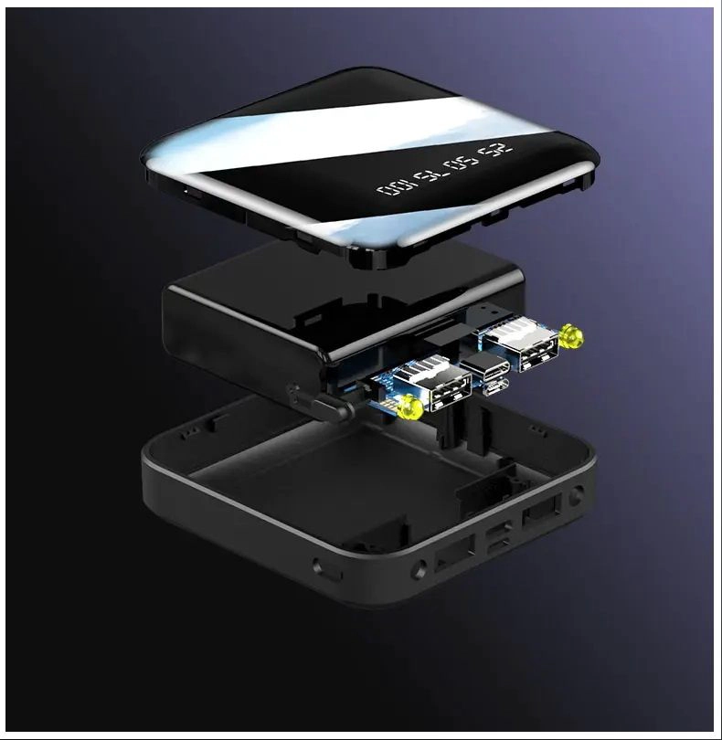 CARGADOR PORTATIL POWER BANK 10000 MAH 2USB MICRO USB LINTERNA - 7