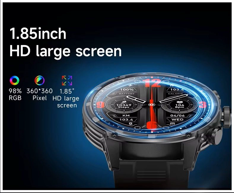 RELOJ INTELIGENTE V99 AMOLED 1.85 BATERIA 710MAH, LLAMADAS SALUD DEPORTE COMPATIBLE IOS ANDROID - 3