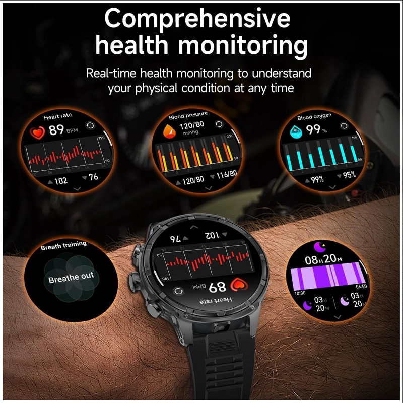 RELOJ INTELIGENTE V99 AMOLED 1.85 BATERIA 710MAH, LLAMADAS SALUD DEPORTE COMPATIBLE IOS ANDROID - 5