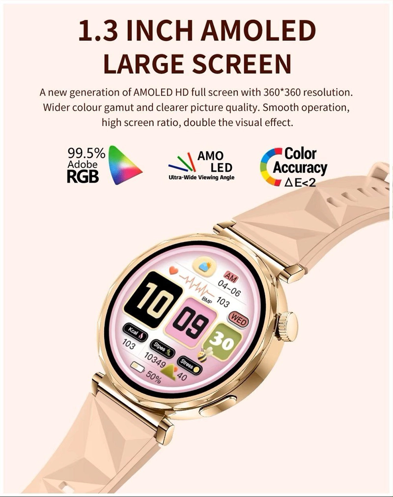RELOJ INTELIGENTE SMARTWATCH WEARABLES SPORT CV5 AMOLED 2 CORREAS IP68 COMPATIBLE NOTIFICACIONES - 4