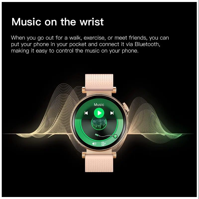 RELOJ INTELIGENTE PARA MUJER ELEGANCIA, SALUD CON 2 CORREAS NOTIFICACIONES IOS ANDROID - 6
