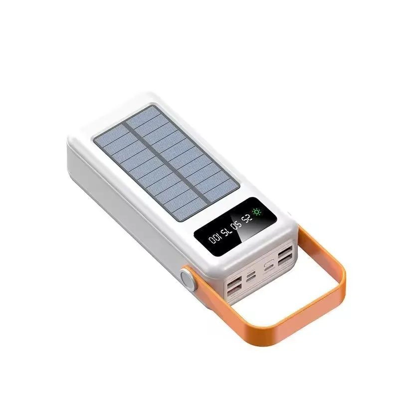 BATERIA PORTATIL POWER BANK SOLAR 40000MAH CABLES INTEGRADOS LUZ LED CARGA RAPIDA - 2