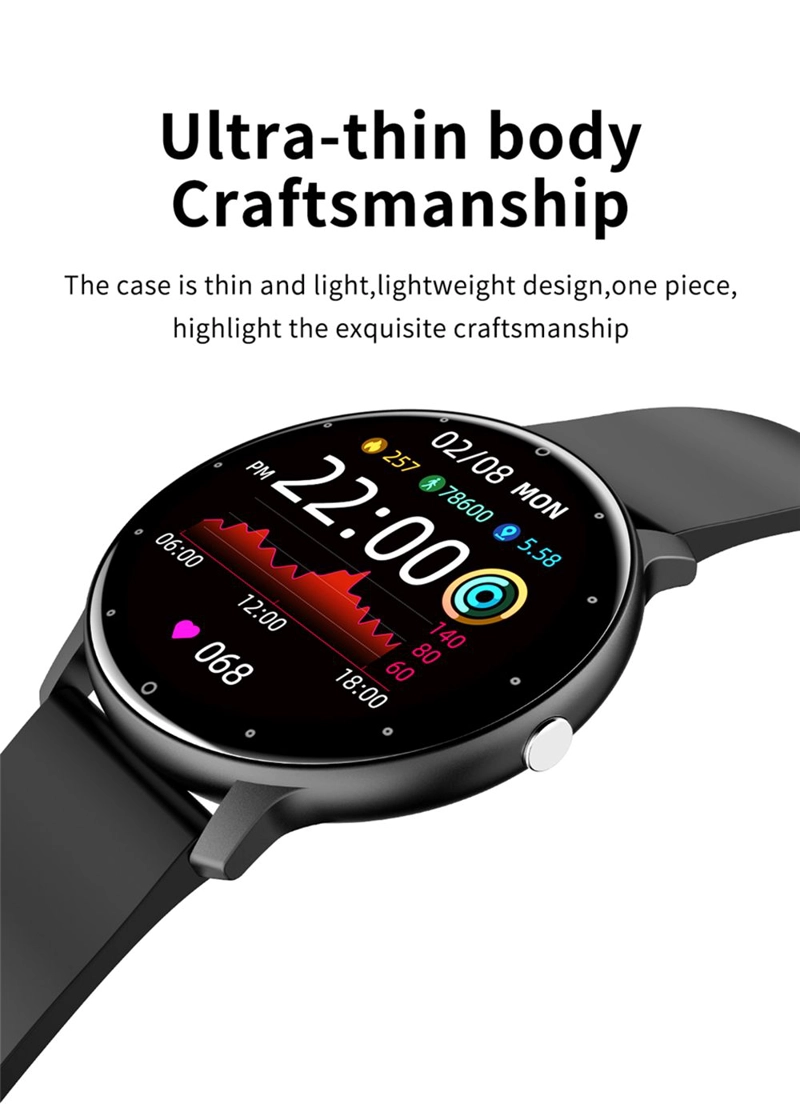 SMARTWATCH ZL02 TECNOLOGIA PARA TU RITMO DE VIDA - SALUD DEPORTE NOTIFICACIONES LLAMADAS - 5