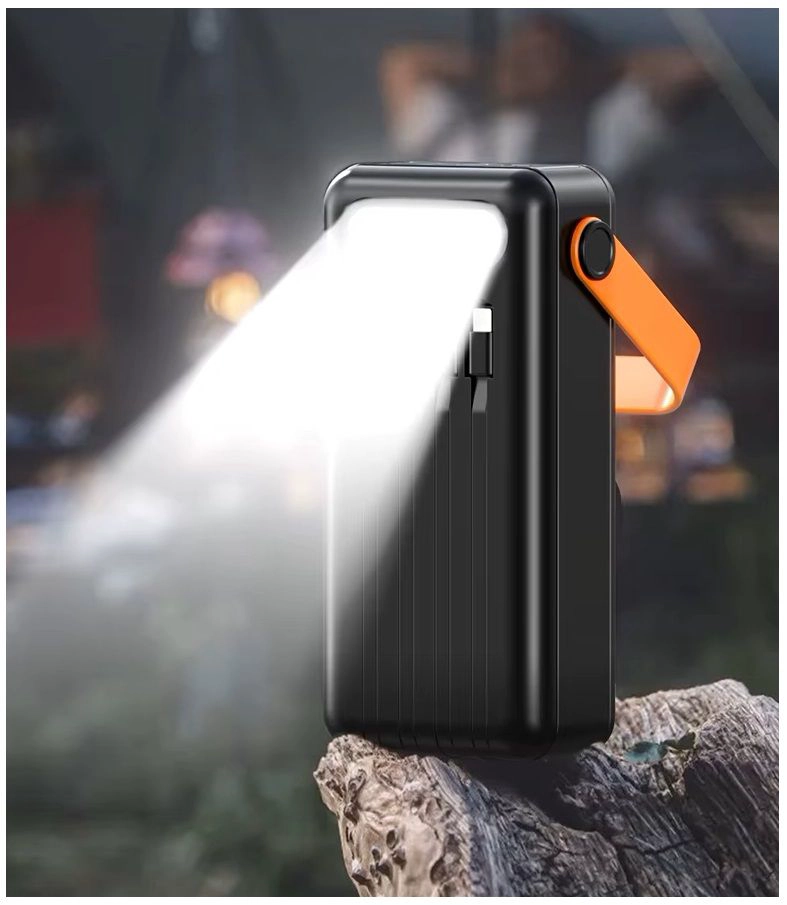 BATERIA PORTATIL POWER BANK SOLAR 40000MAH CABLES INTEGRADOS LUZ LED - 4