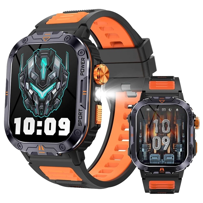 SMARTWATCH DEPORTIVO NX20 LLAMADAS BLUETOOTH MUSICA LINTERNA IP68 MONITOR SALUD Y DEPORTE - 6