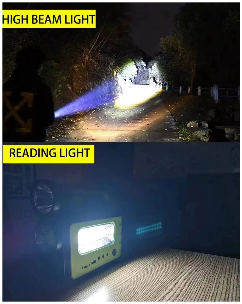 KIT SOLAR SISTEMA ILUMINACION LED RECARGABLE CAMPING EMERGENCIAS USB - 6