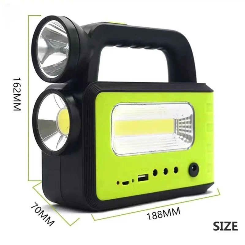 KIT SOLAR SISTEMA ILUMINACION LED RECARGABLE CAMPING EMERGENCIAS USB - 7