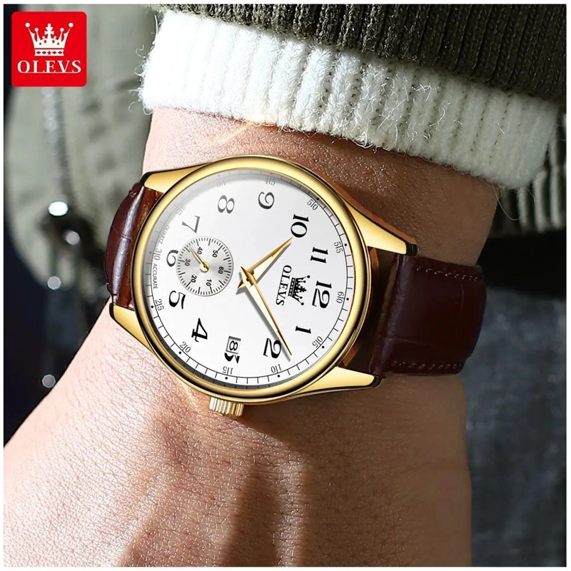 RELOJ ANALOGO PARA HOMBRE CON MOVIMIENTO CUARZO PRECISO DISEÑO CLASICO CUARZO JAPONE S - 4