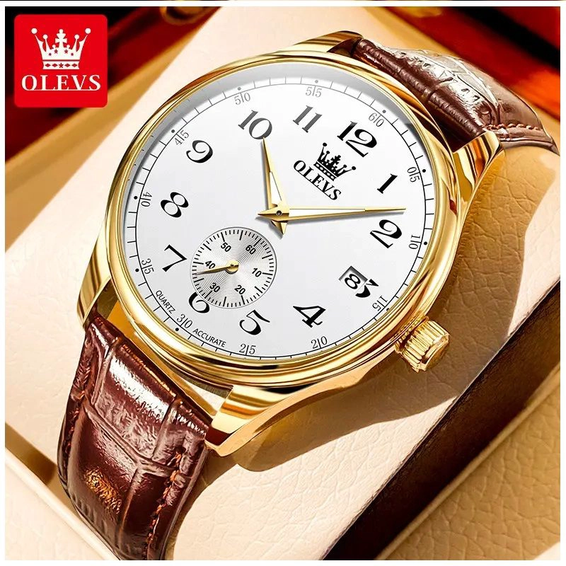 RELOJ ANALOGO PARA HOMBRE CON MOVIMIENTO CUARZO PRECISO DISEÑO CLASICO CUARZO JAPONE S - 5