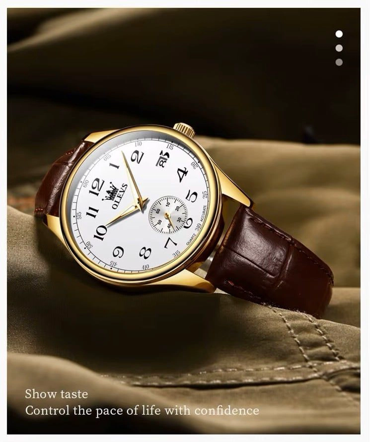 RELOJ ANALOGO PARA HOMBRE CON MOVIMIENTO CUARZO PRECISO DISEÑO CLASICO CUARZO JAPONE S - 8
