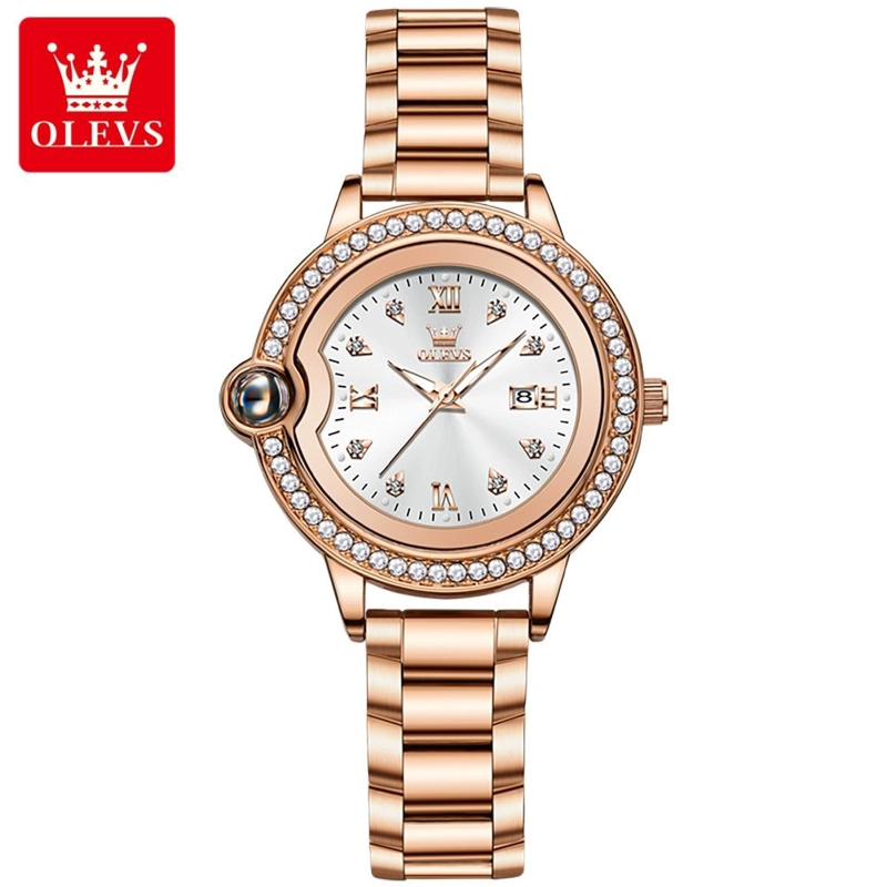 RELOJ DE PULSERA DE LUJO PARA MUJER CON DIAMANTES RESISTENCIA AL AGUA - 3