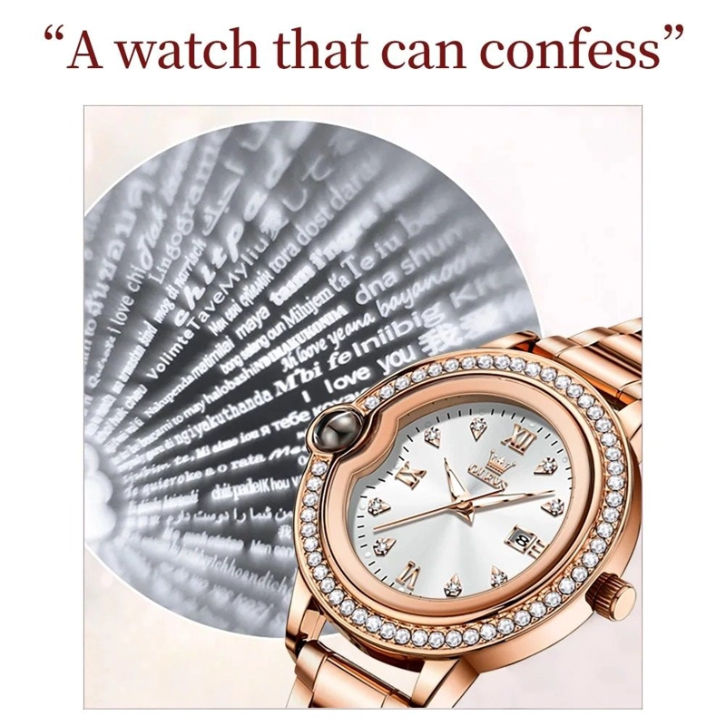 RELOJ DE PULSERA DE LUJO PARA MUJER CON DIAMANTES RESISTENCIA AL AGUA - 7