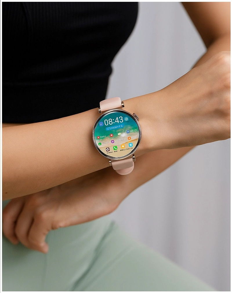 RELOJ INTELIGENTE DS5 ESTILO DORADO, DOBLE CORREA, LLAMADAS BLUETOOTH Y MONITOREO DE SALUD 24/7 - 2