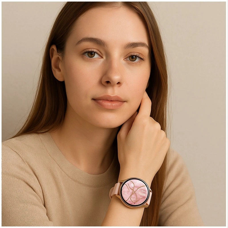 RELOJ INTELIGENTE DS5 ESTILO DORADO, DOBLE CORREA, LLAMADAS BLUETOOTH Y MONITOREO DE SALUD 24/7 - 7