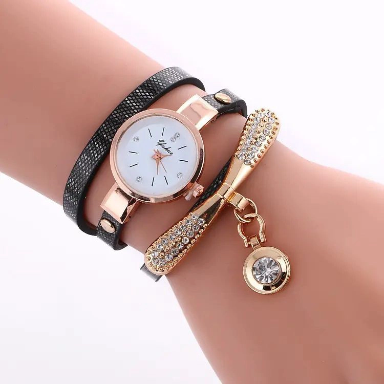 RELOJ DE LUJO PERSONALIZADO PARA MUJERES CON INCRUSTACIONES Y PULSERA ELEGANTE - 5