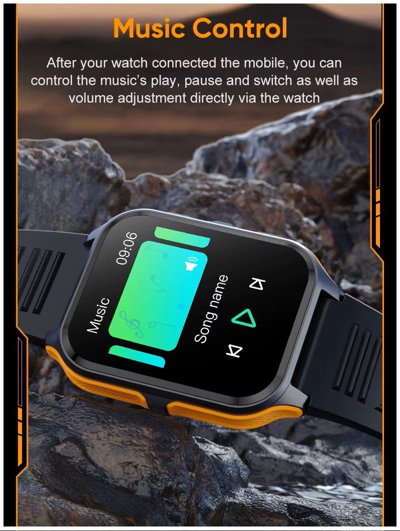 SMARTWATCH DEPORTIVO OUTDOOR LLAMADAS BLUETOOTH MONITOR DE SALUD 247 NOTIFICACIONES IP68 - 6