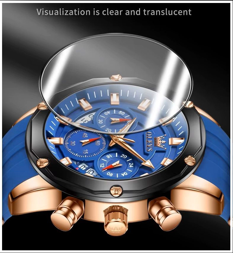 RELOJ CRONOGRAFO DEPORTIVO PARA HOMBRE CON CALENDARIO COMPLETO - 6