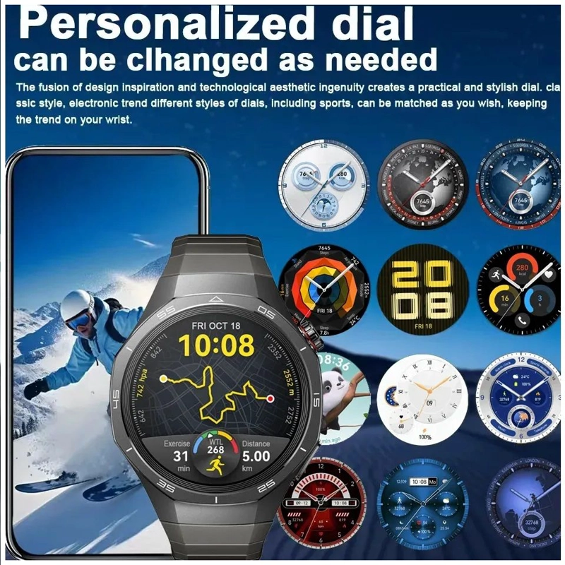 SMARTWATCH RELOJ INTELIGENTE SK40 DEPORTIVO COMPATIBLE 3 CORREAS INTERCAMBIABLES SALUD COMPATIBLE - 6