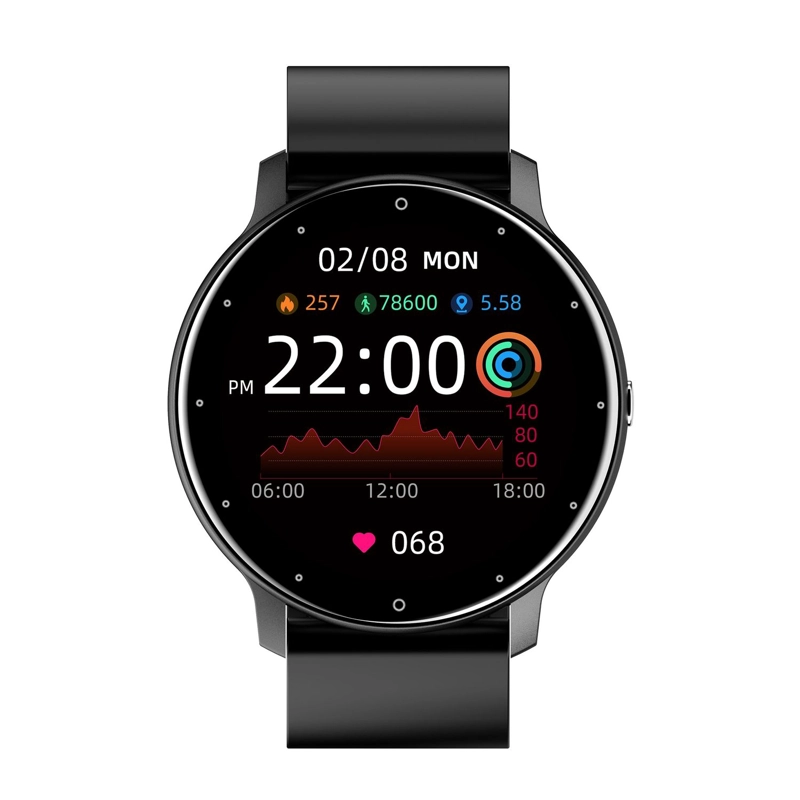 GENÉRICO RELOJ INTELIGENTE SMARTWATCH ZL02 NEGRO WEARABLES 220 MAH A PRUEBA DE AGUA DEPORTE Y SALUD