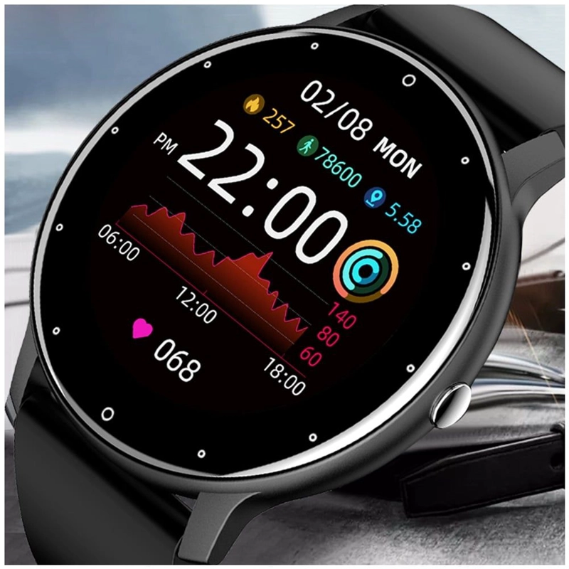 RELOJ INTELIGENTE SMARTWATCH ZL02 NEGRO WEARABLES 220 MAH A PRUEBA DE AGUA DEPORTE Y SALUD - 2