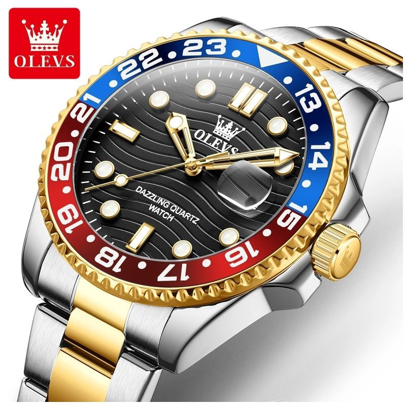RELOJ DE PULSERA HOMBRE DEPORTIVO Y DE LUJO CORREA DE ACERO INOXIDABLE - 1