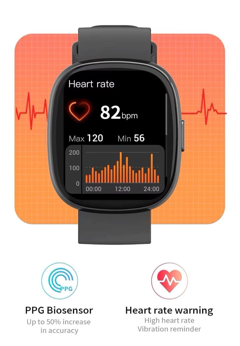 RELOJ INTELIGENTE SMARTWATCH BLUETOOTH K55 300 MAH TFT SALUD DEPORTE COMPATIBLE IOS ANDROID - 6