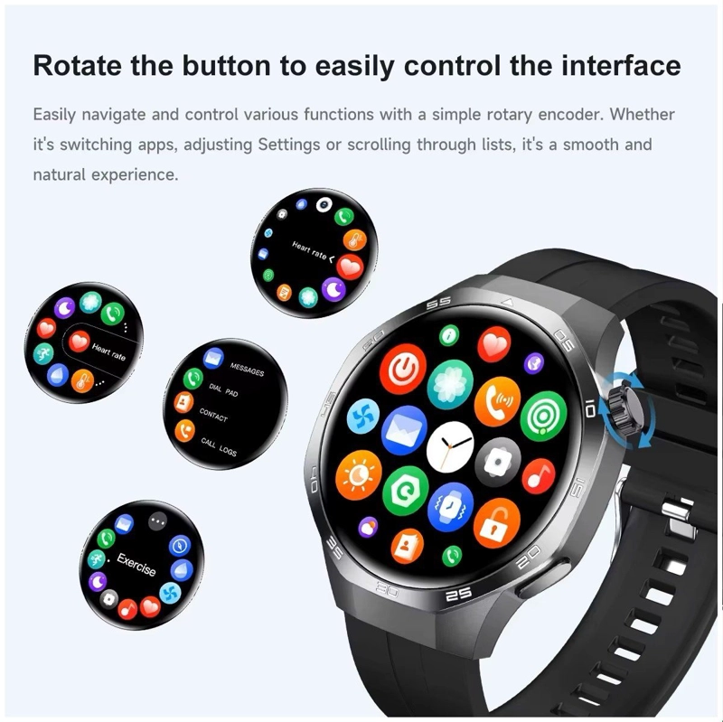 SMARTWATCH GT5 DEPORTIVO MULTIFUNCIONAL COMPATIBLE IOS ANDROID SALUD NOTIFICACIONES IP68 - 4
