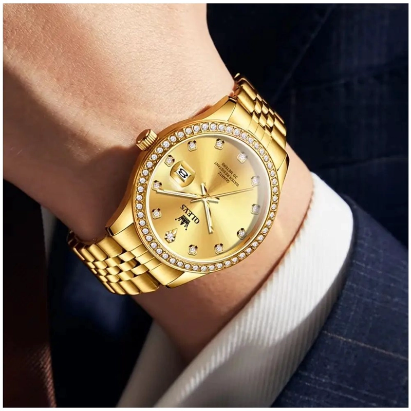 RELOJ DE LUJO PARA HOMBRE CON RESISTENCIA AL AGUA DE 30 METROS - 2
