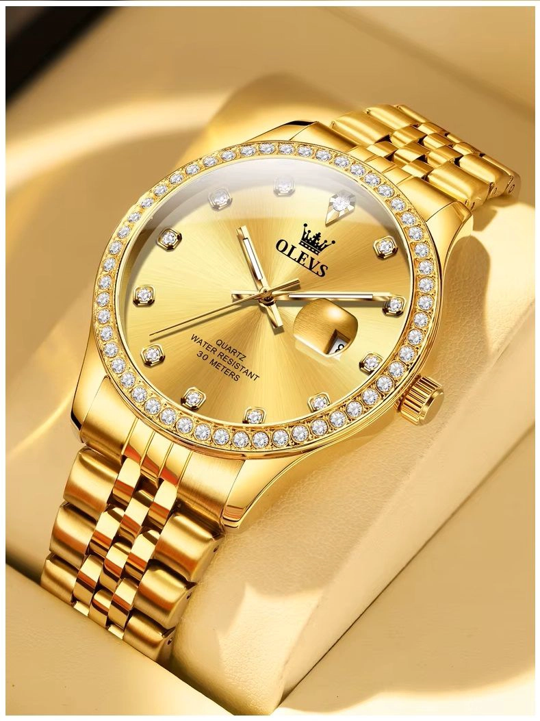 RELOJ DE LUJO PARA HOMBRE CON RESISTENCIA AL AGUA DE 30 METROS - 5