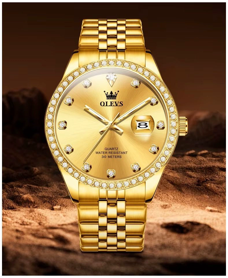 RELOJ DE LUJO PARA HOMBRE CON RESISTENCIA AL AGUA DE 30 METROS - 7