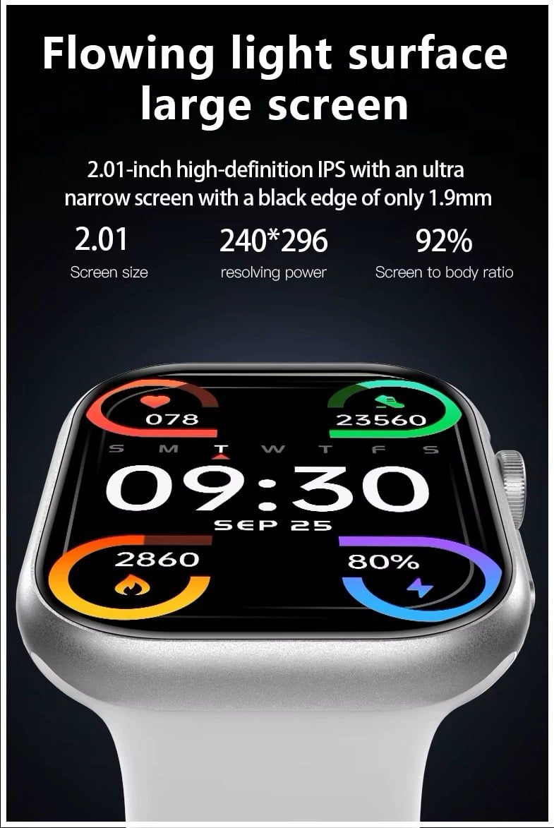 RELOJ INTELIGENTE SMARTWATCH BLUETOOTH T900 PRO 230MAH COMPATIBLE IOS Y ANDROID IP67 - 6