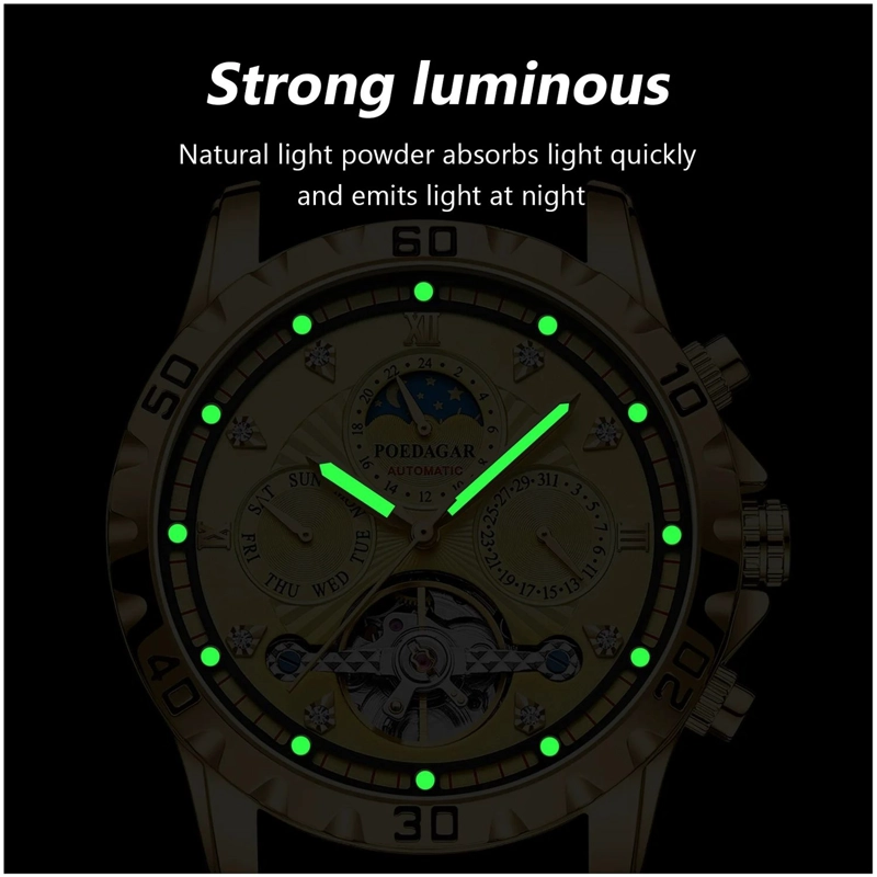 RELOJ AUTOMATICO MECANICO PARA HOMBRE VISUALIZACION COMPLETA - 5