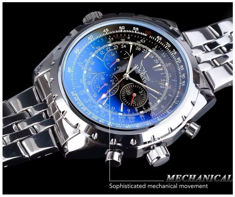 RELOJ AUTOMATICO JARAGAR DEPORTIVO PARA HOMBRE MOVIMIENTO MECANICO AUTOMATICO RESISTENCIA AL AGUA - 4