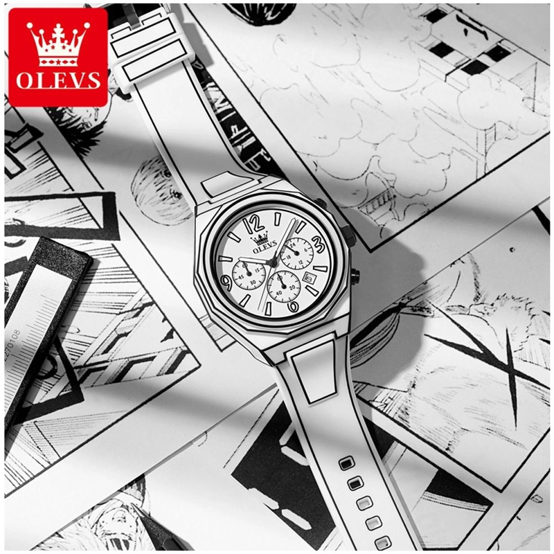 RELOJ MULTIFUNCIONAL ESTILO MANGA CUARZO IMPERMEABLE Y LUMINOSO - 4