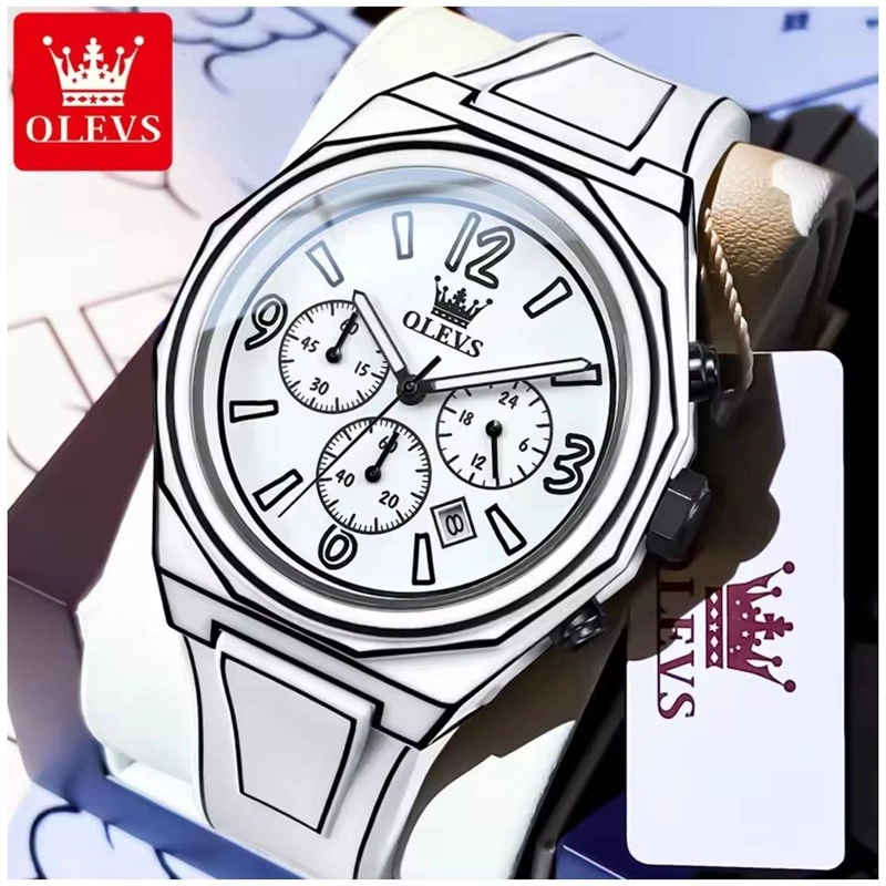 RELOJ MULTIFUNCIONAL ESTILO MANGA CUARZO IMPERMEABLE Y LUMINOSO - 6