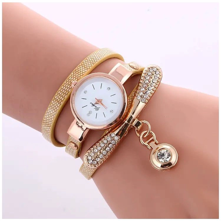 RELOJ DE LUJO PERSONALIZADO PARA MUJERES CON INCRUSTACIONES Y PULSERA - 2