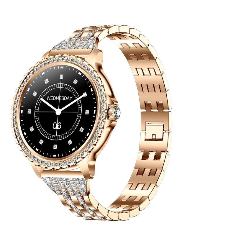 SMARTWATCH ELEGANTE PARA MUJER LLAMADAS BLUETOOTH MONITOR DE SALUD, MULTIDEPORTE CORREA METALICA - 5