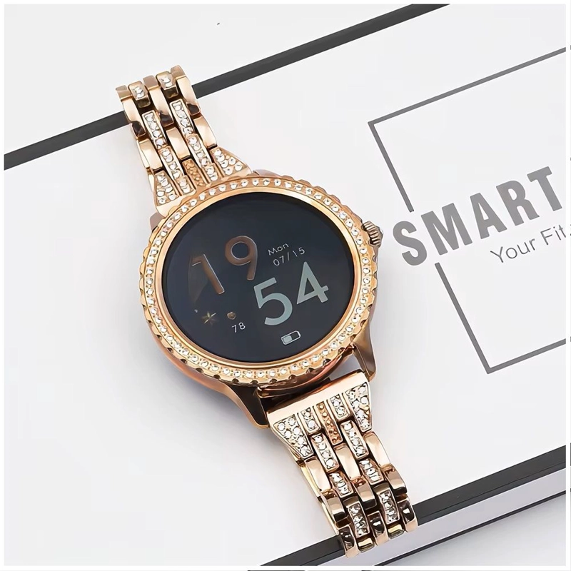 SMARTWATCH ELEGANTE PARA MUJER LLAMADAS BLUETOOTH MONITOR DE SALUD, MULTIDEPORTE CORREA METALICA - 7