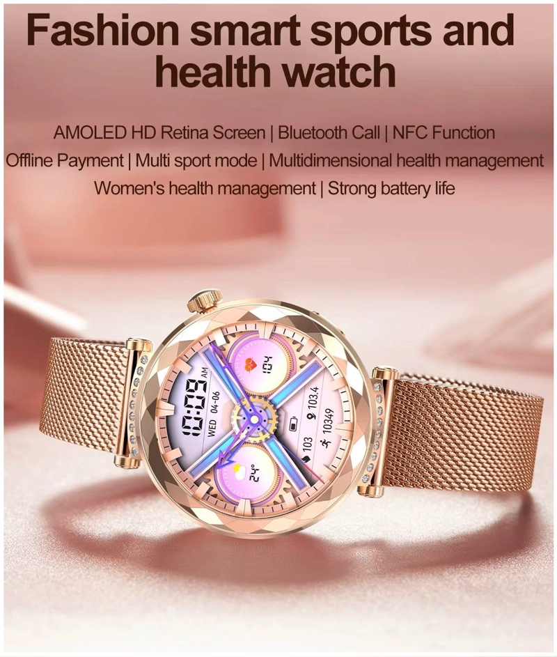 RELOJ INTELIGENTE SMARTWATCH HK88 AMOLED IP68 NFC NOTIFICACIONES SALUD COMPATIBLE IOS ANDROID - 5