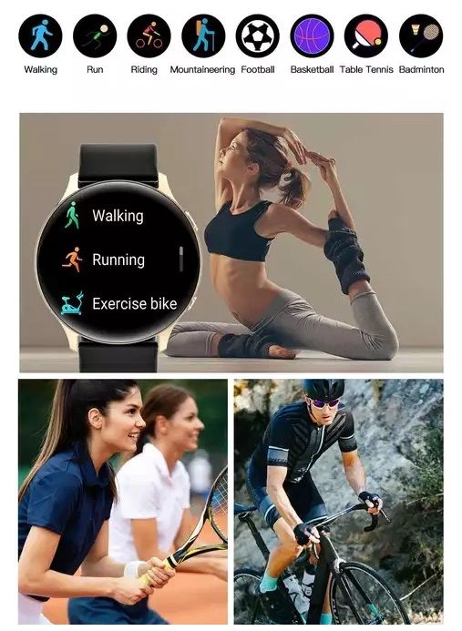 SMARTWATCH DEPORTIVO CON FUNCIONES DE SALUD Y DEPORTE LLAMADAS BLUETOOTH COMPATIBLE IOS ANDROID - 5