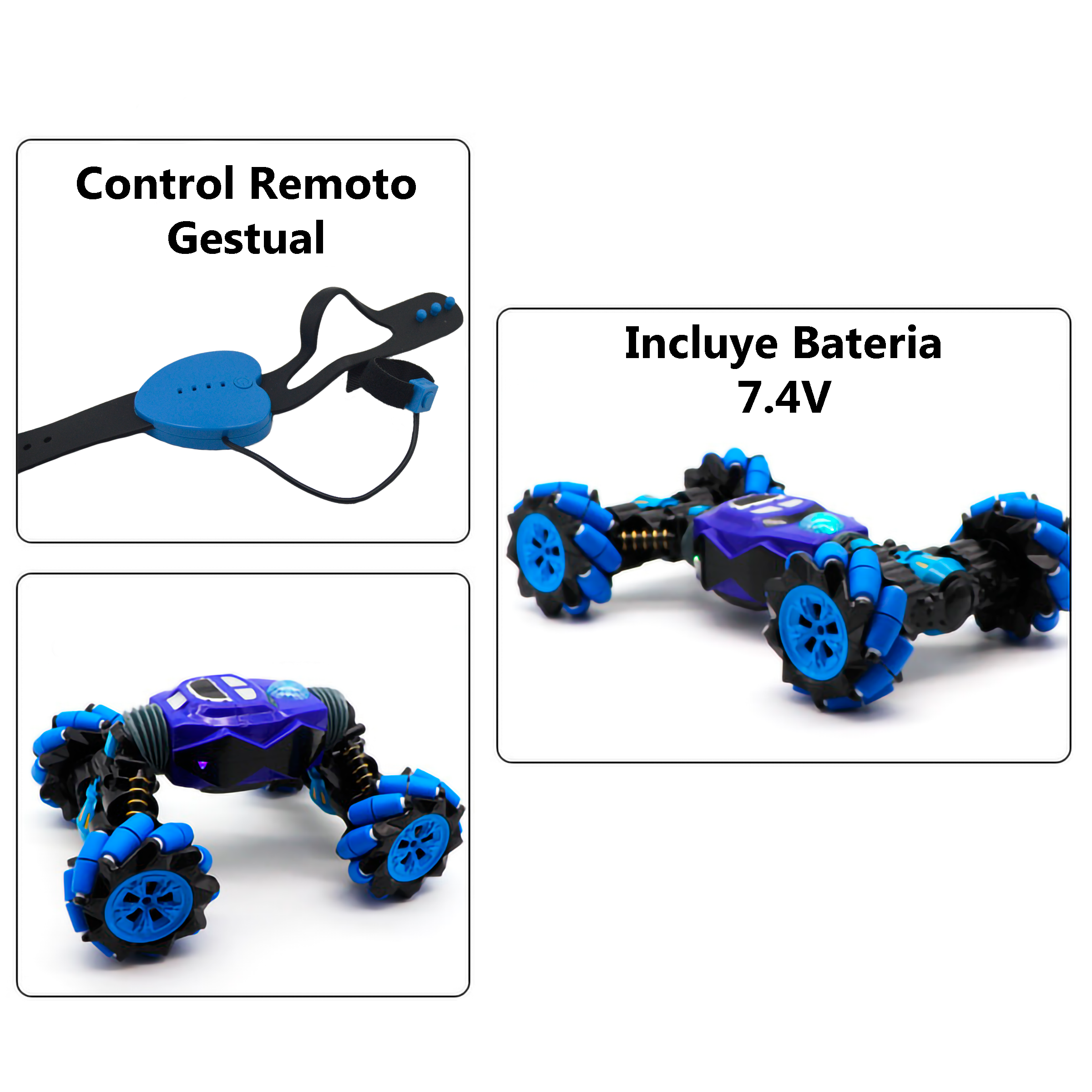 AUTO CONTROL REMOTO COMEG HC-8809B ROJO GESTUAL DEFORMABLE - 3